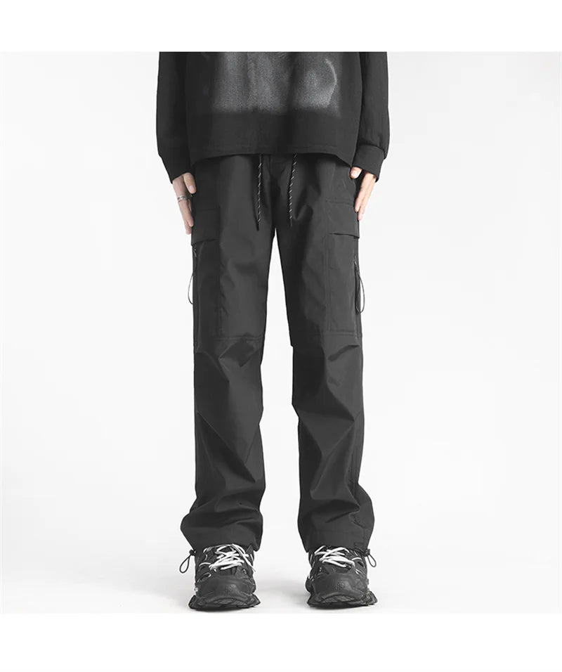 autumn mens cargo pants casual hip hop multi pocket trousers streetwear techwear sweatpants functional baggy pantalones hombre unique joggers style 222