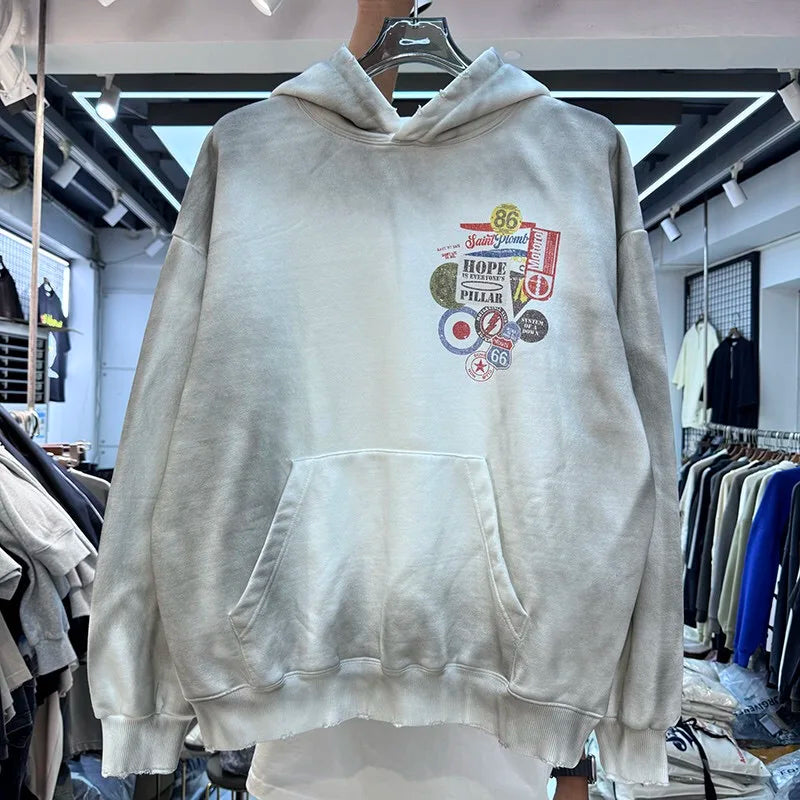 Hustler hoodie with motivational cash flow branding