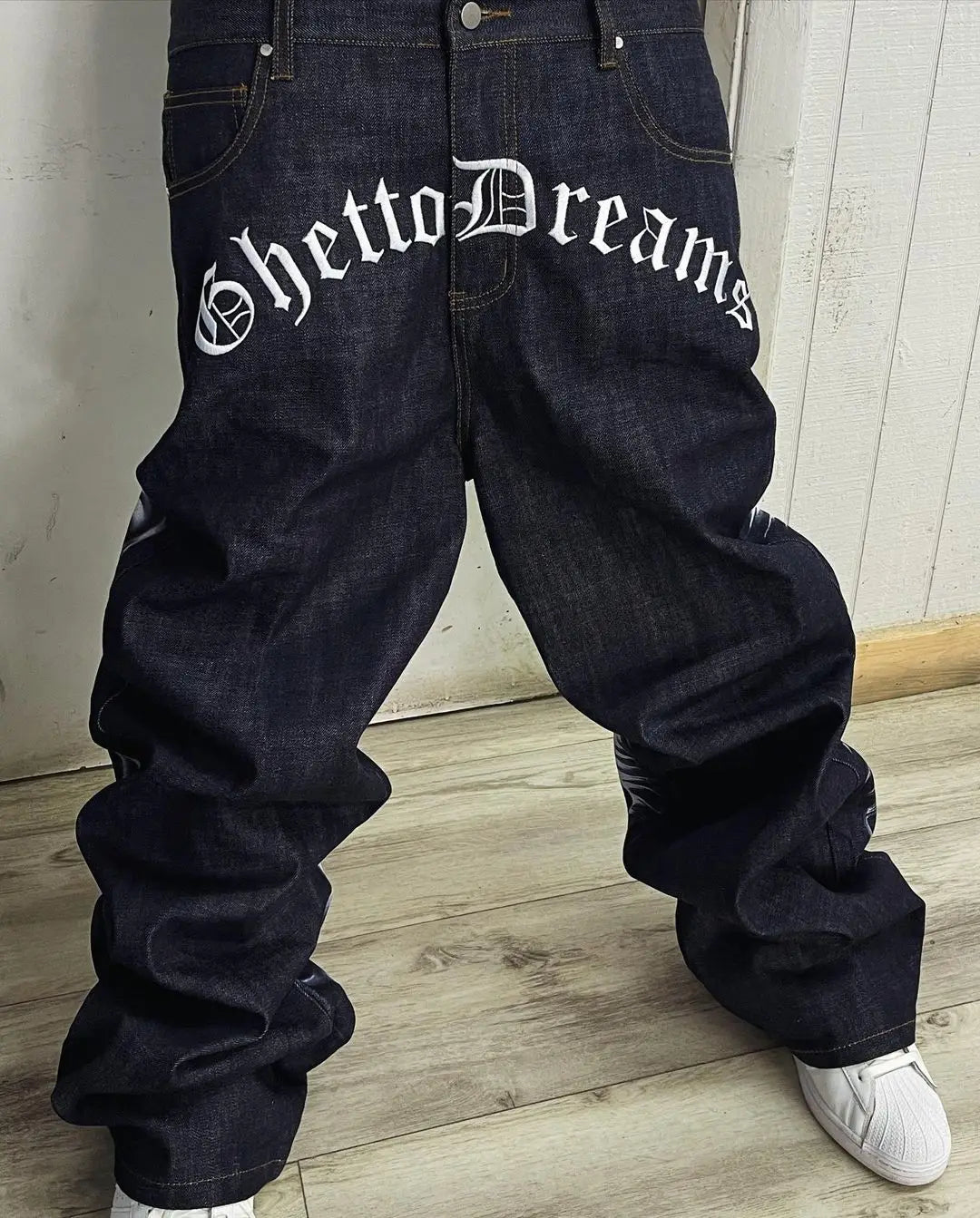 harajuku retro jeans skull print loose slouchy jeans men women y2k pants gothic skateboard pants streetwear hip hop jeans unique jeans style 3162