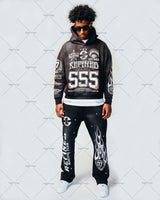 Y2K High Street Clothing Oversized Pullover Sweatshirt Mens 2023 Sprin