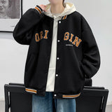 Red Leather Varsity Jacket Unisex Style