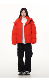 grunge winter jacket, layered citywear - oversized graphic apparel for edgy looks