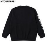 mens knitted sweater fashion pixel abstraction human face pullovers casual o neck unisex harajuku streetwear loose knit jumpers - unisex casual winter pullover, anime inspired graphic hoodie, bold artwork streetwear hoodie
