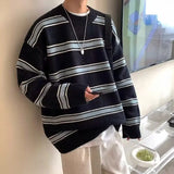 varsity knit sweater with retro streetwear styling for fall and winter outfits, ideal for men’s fashion and seasonal streetwe