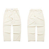 mens pants casual elastic waist drawstring straight trousers streetwear new fashion traf homme pants unique default style 3297