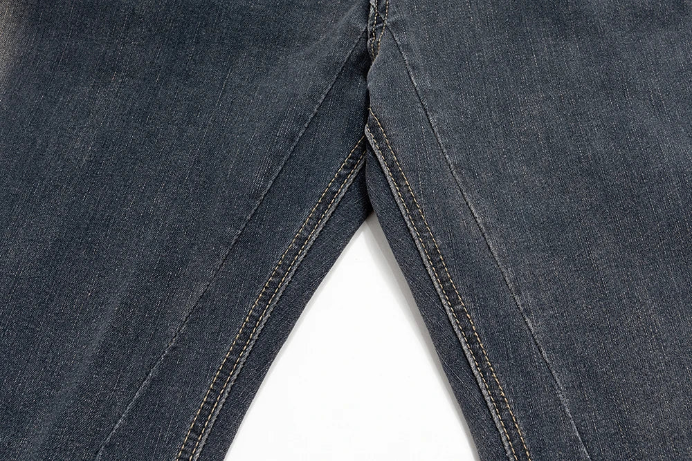 RO Style Gradient Washed Sashes Flare Jeans Unisex Streetwear Baggy Y2K Bell-bottoms Harajuku Loose Casual Denim Trousers