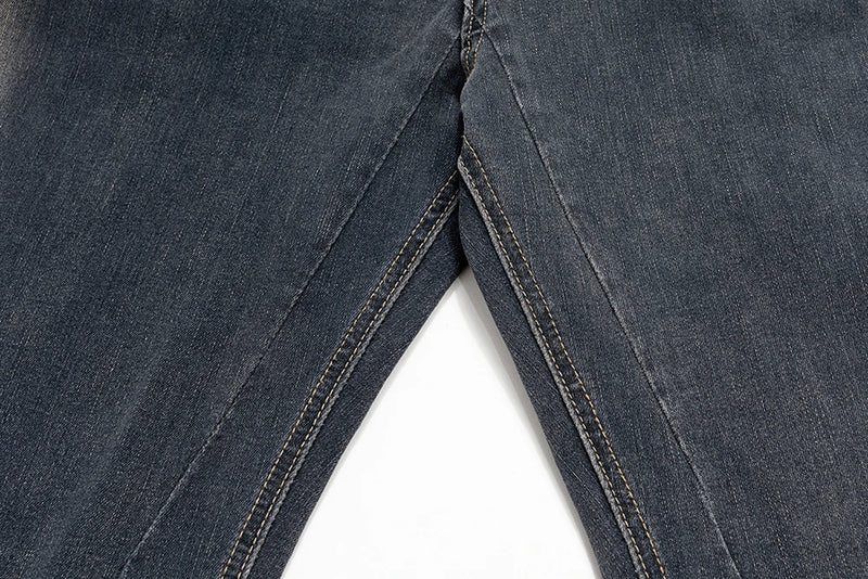 RO Style Gradient Washed Sashes Flare Jeans Unisex Streetwear Baggy Y2K Bell-bottoms Harajuku Loose Casual Denim Trousers