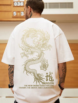 Gothic Vintage anime – 2024 New Goth Dragon Graphic Men T Shirt Y2K Streetwear Over