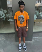 Skatercore Vintage print – Harajuku Oversized T Shirt Fashion Mask Mens Letter Pattern