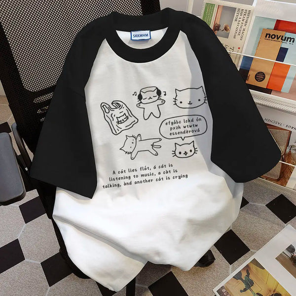 Gothic Angelcore design – 2024 Summer College Style Trendy Personalized Printed Round