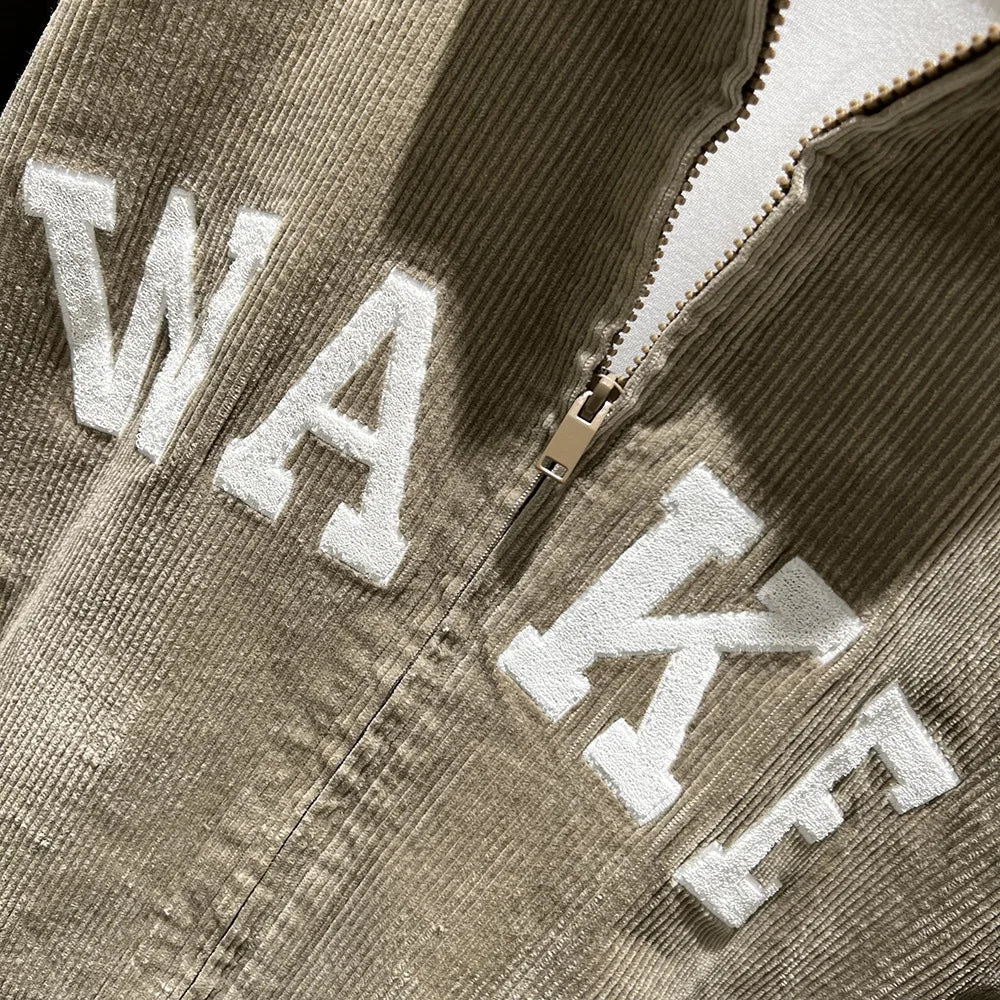 Bomber quilted zip-up puffer windbreaker nan
