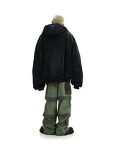 Men Oversize Jacket Winter Parkas Streetwear Thicken Warm Hooded Cotton Padded Bomber Jackets Hip Hop Fashion Casual Loose Coats