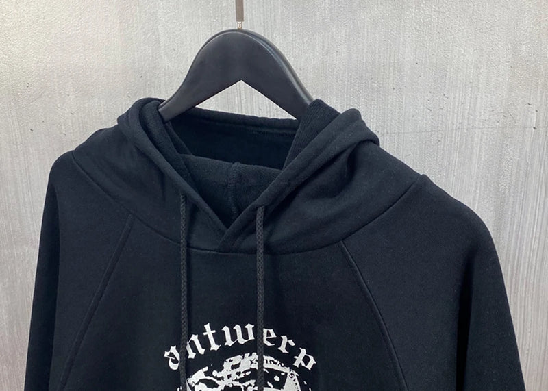 anime chrome print featuring new luxury 2023 antwerp archive redux pullover hoodies hoody hooded sweatshirts velvet cotton drake thick fleece street 153