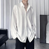 2023 Spring New Light Luxury Fashion Shirt Men Korean Version Long-sleeved Loose Casual Men Clothing Boutique Clothing