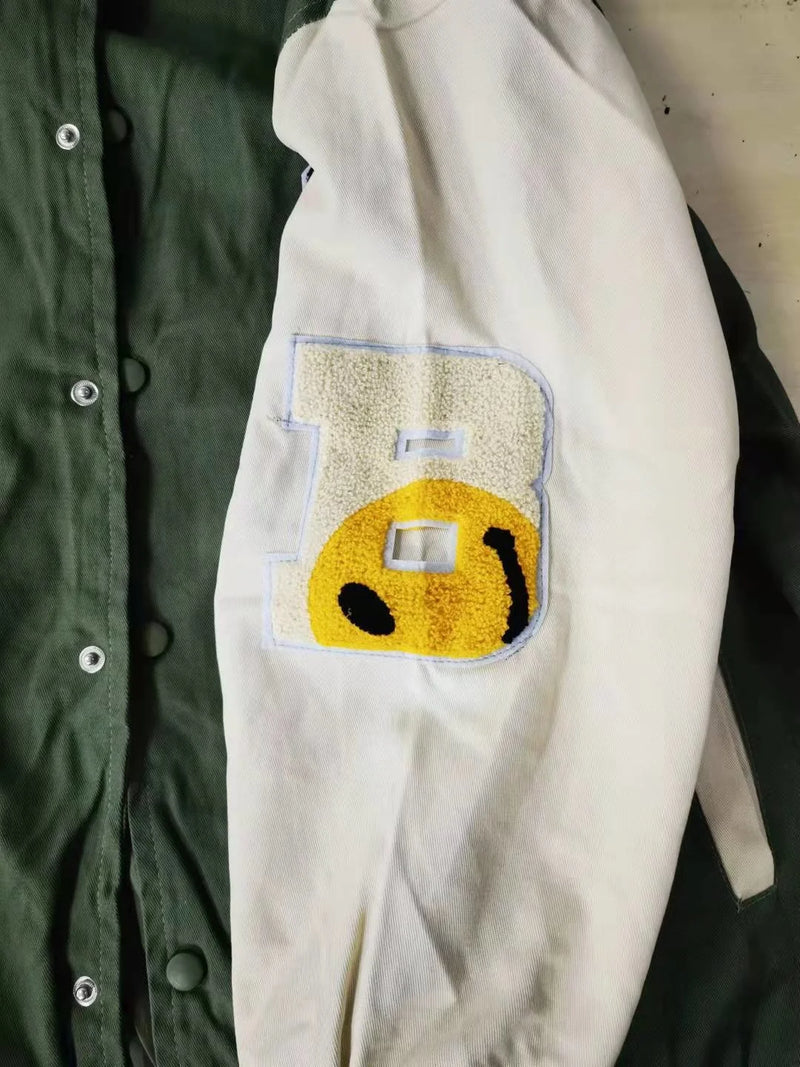 Retro Baseball Jacket for Men Cold Weather Jacket