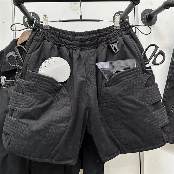 Whoisjacow High Quality 1:1 Men's Workwear hollowed out layered functional sports shorts