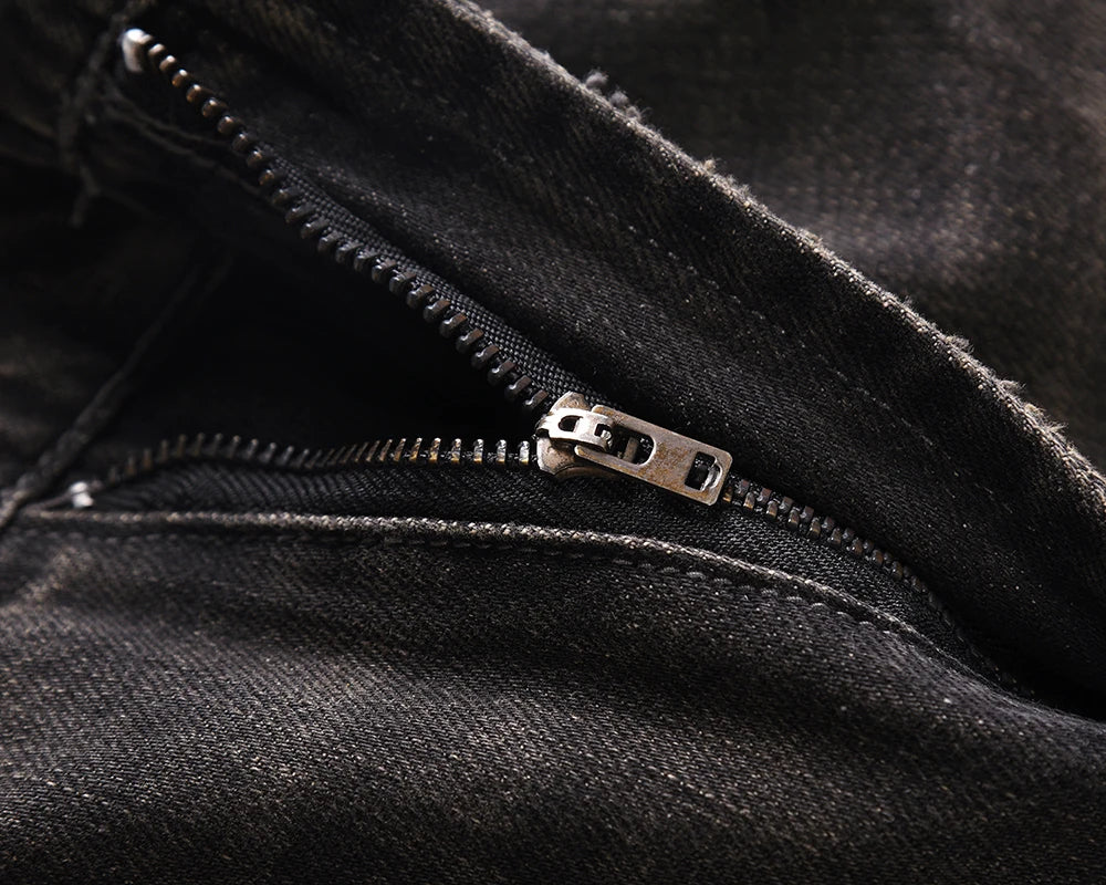 streetwear frayed hole distreesed ripped baggy jeans for men and women pantalones hombre y2k casual denim trousers oversized unique jeans style 5918