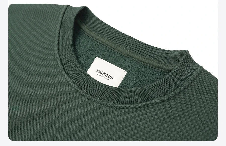 2024 New Autumn And Winter Blue Warm Fleece Fabric Sweatshirt Trendy M