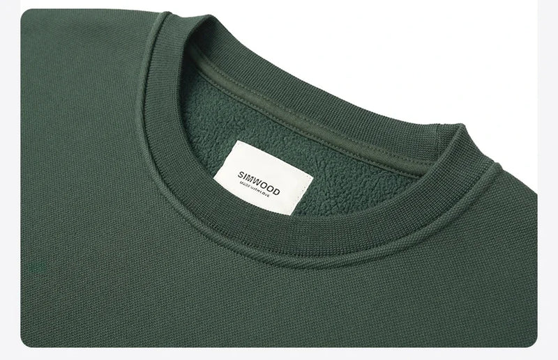 2024 New Autumn And Winter Blue Warm Fleece Fabric Sweatshirt Trendy M