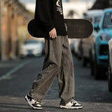new mens y2k flower printed baggy jeans 2025 streetwear american casual denim wide leg pants hombre vintage straight trousers unique jeans style 687