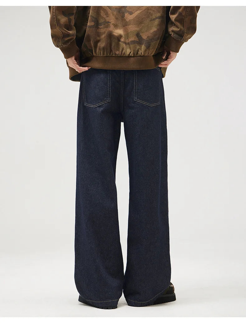 classic primary color jeans mens loose casual straight cleanfit fashion denim jeans pants man streetwear jeans trousers unique jeans style 1967