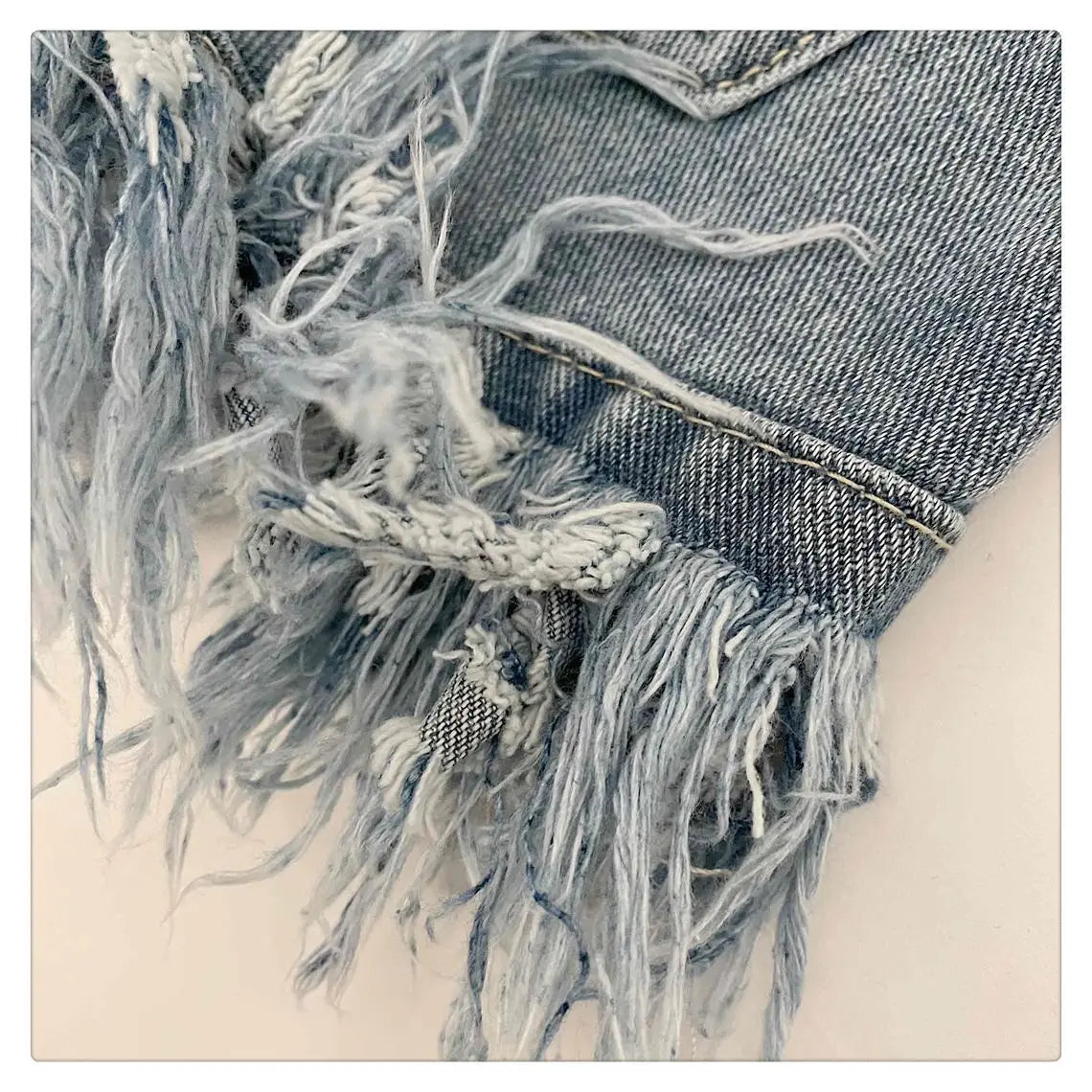 Raw Edge Fringe Gothic Style Denim Shorts Female Summer American Street High Waist Design Sense Casual A Word Super Short