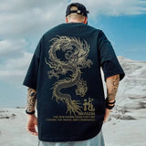 Gothic Vintage anime – 2024 New Goth Dragon Graphic Men T Shirt Y2K Streetwear Over