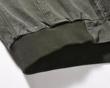 Fleece vintage windbreaker quilted zip-up parka
