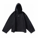 graphic outerwear featuring frog drift streetwear kanye west yzy oversize loose pizex windbreaker drawstring jacket coat for men design – premium quality jacket for men