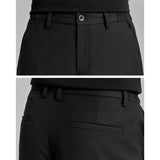 extended length edition men streetwear fashion hip hop vibe straight black pant casual business suit long pants trousers unique default style 1746