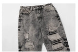 destroy distressed ripped denim jean pants new fashion biker jeans streetwear slim pants jogger y2k mens jeans skinny jeans men unique joggers style 2447
