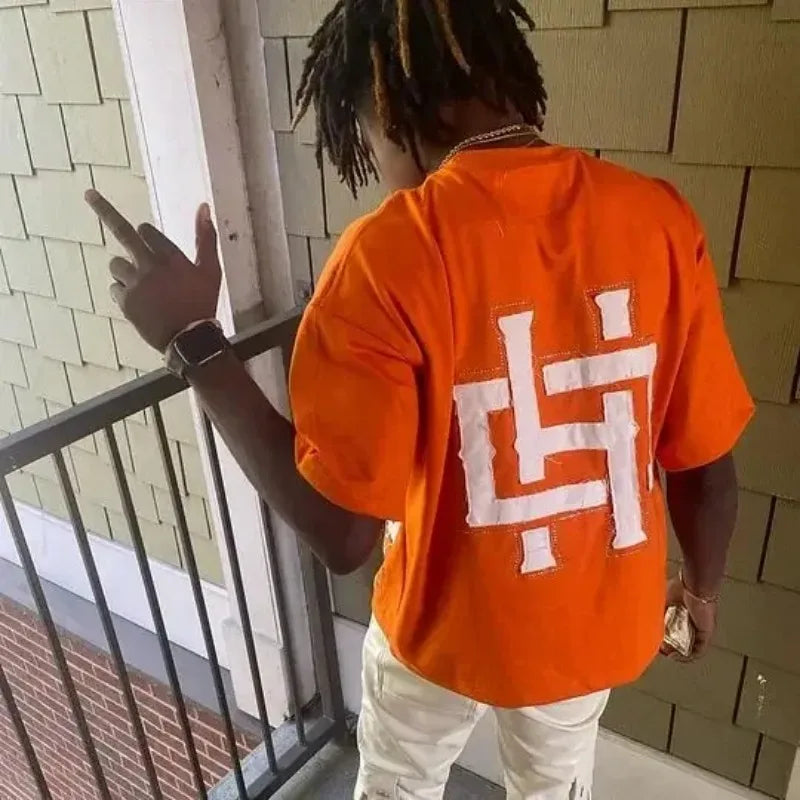 Sadcore Graphic tee – Y2K American Street Summer Fashion Short Sleeved Shirt Men Y