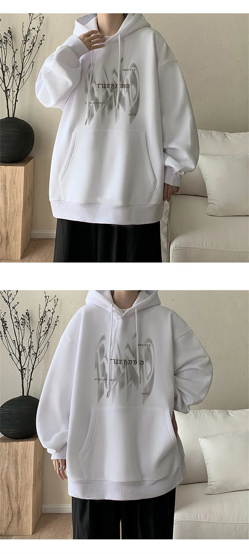 Printed Street Goth Hoodie – New Gothic Letter Printed Hoodies For Men Autumn Hip Hop Oversized Hooded Sweatshirt Y2K Streetwear Graphic Hoodie Tracksuit | Gothic Drop #10