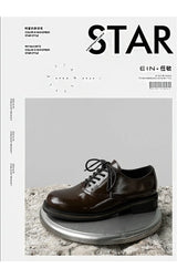 Commute Business Casual Derby Shoes Men Women Streetwear Fashion Hip Hop PU Leather Shoes Couple Shoe