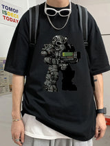 Hustle tribe t-shirt with chrome tribal font and faded effect