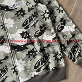 Towel Embroidered Cartoon Camouflage Glo Gang The Glory Full Zip Hoodi