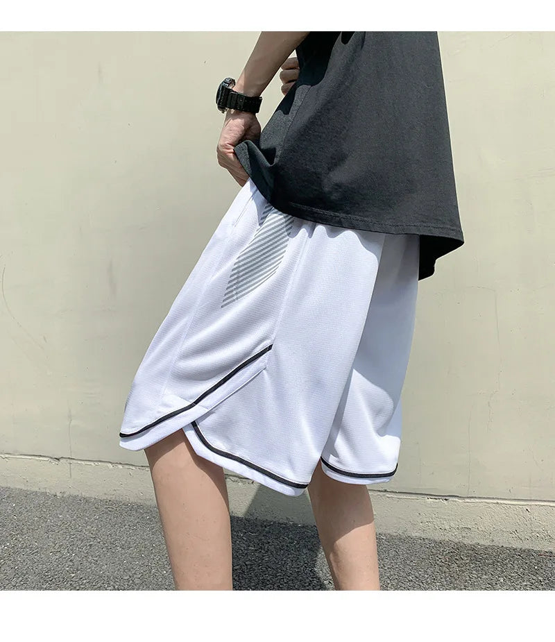 2023 summer new fashion shorts men loose pants shorts korean version all match casual sports pants men boutique clothing unique shorts style 3777