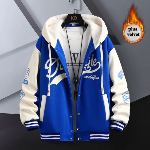 Oversized puffer bomber zip-up nan streetwear