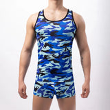 Mens Camouflage Vest Boxer Shorts Two-Piece Suit Summer Home Breathable Casual Simple Comfortable Two-Piece Suit Men'S Clothing