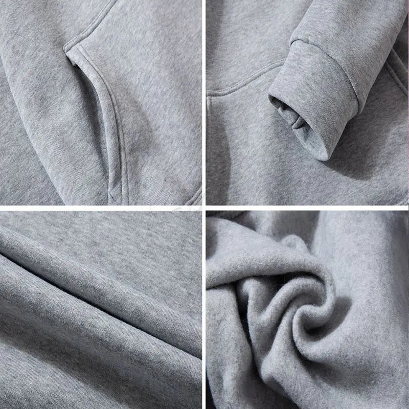2024 American retro INS light gray street printed letter sweatshirt men and women in winter popular niche loose casual hoodie