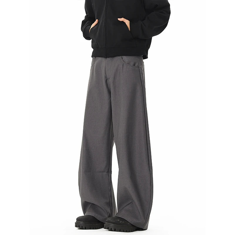 men streetwear fashion loose casual vibe hip hop black gray suit pant women harem pants trousers relaxed fit trousers