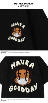 Vaporwave Crying angel – American Street Hip Hop Fashion Print Summer Men And Women L