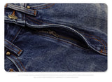 2024 autumn and winter new wave pants wash do old outline jeans unique jeans style 6274