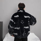 Abcvan Snaki 2023 New High Quality Smiling Face Rabbit Hair Cotton Coat Men's and Women's Coat