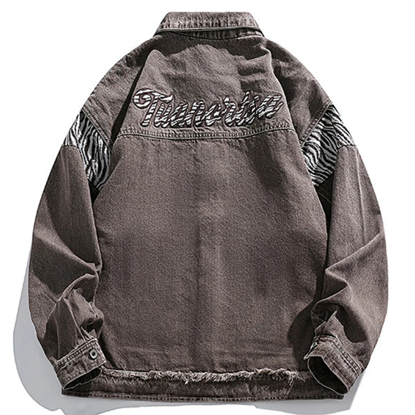 Parka fleece vintage zip-up quilted urban