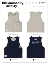 Winter 2024 new multi-pocket jacket waterproof vest