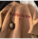 Gothic Broken heart – American Summer Trendy Men And Women Loose Personality Lette