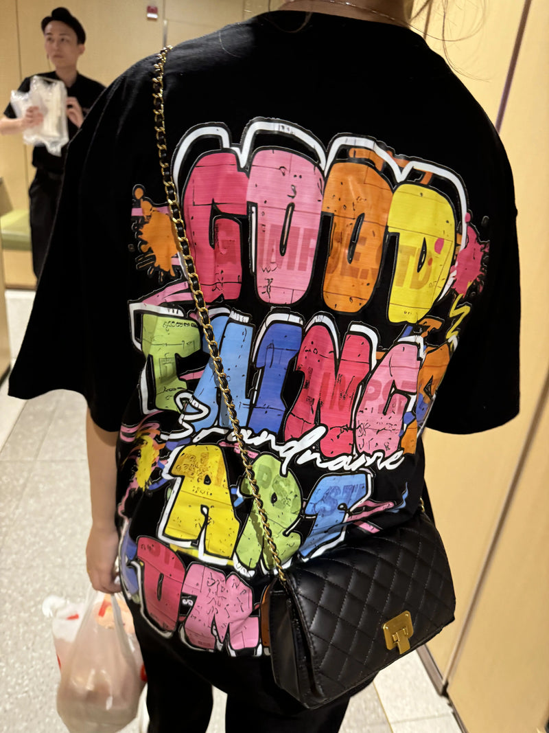 Y2K Angelcore T-Shirt – Winged Manga Girl Graphic Streetwear