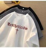 Gothic Broken heart – American Summer Trendy Men And Women Loose Personality Lette