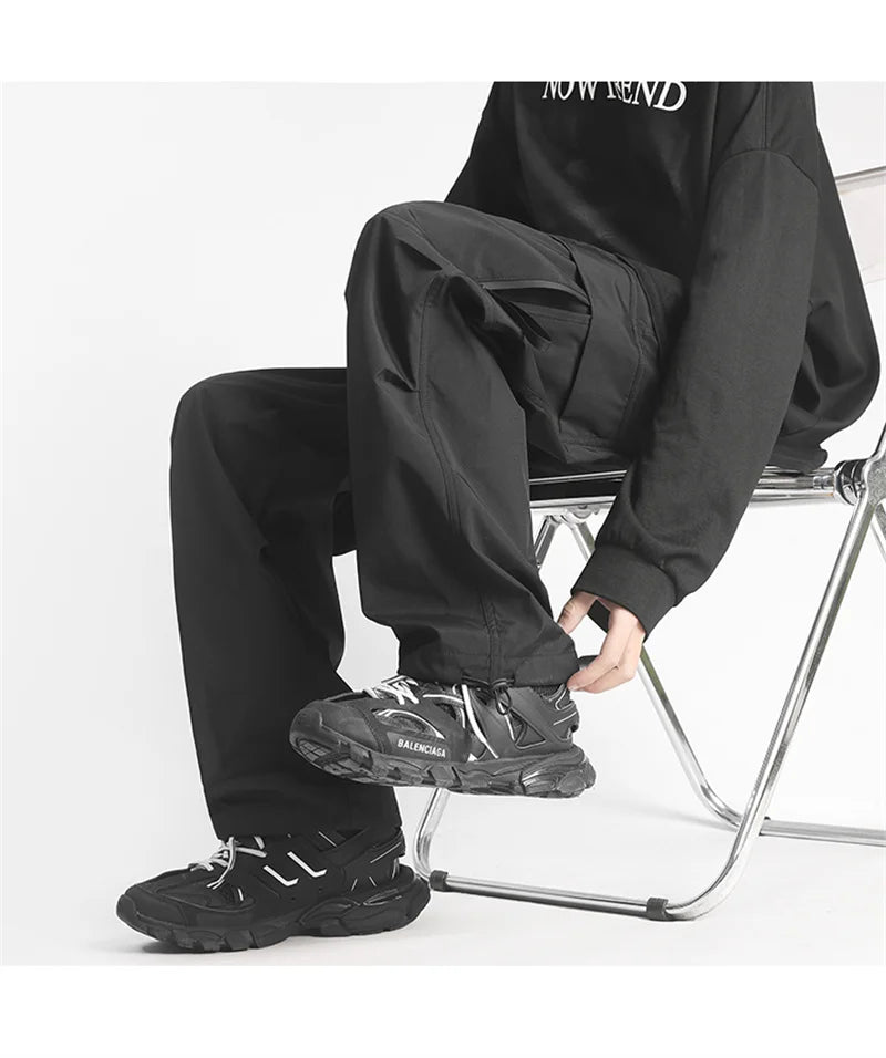 autumn mens cargo pants casual hip hop multi pocket trousers streetwear techwear sweatpants functional baggy pantalones hombre unique joggers style 224